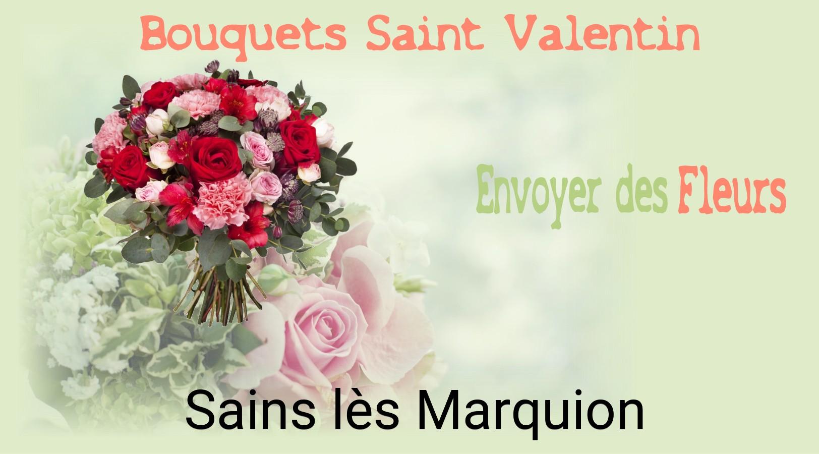 Roses de Saint-Valentin livrées à Sains-lès-Marquion